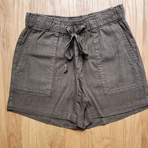 KUT FROM THE KLOTH Katana Shorts, Olive, Size Small